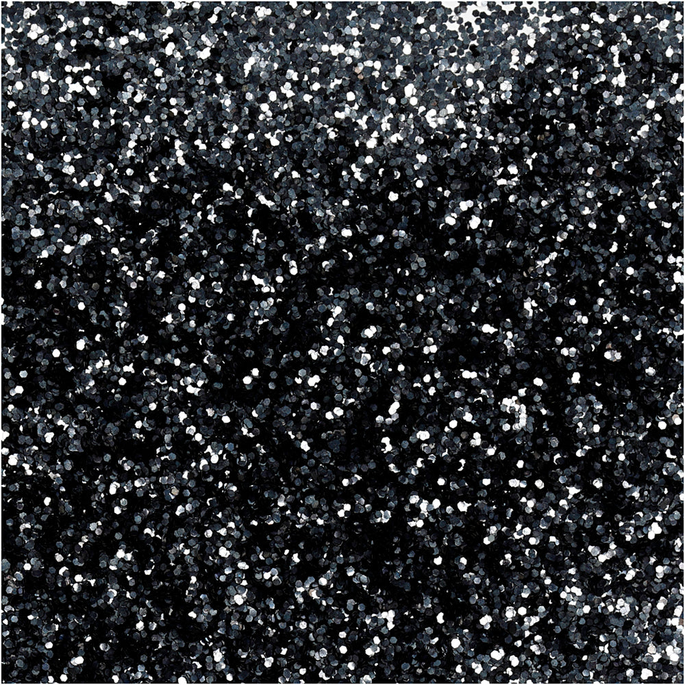 Creativ company bio-glitter, d 0,4 mm, zwart, 10 gr 1 doosje