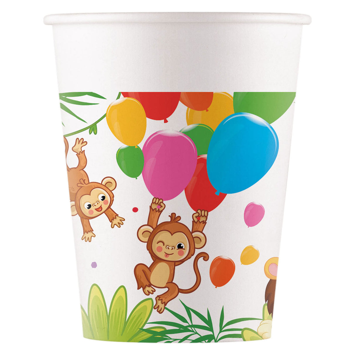 Globos paper cups fsc jungle balloons, 8 pcs.