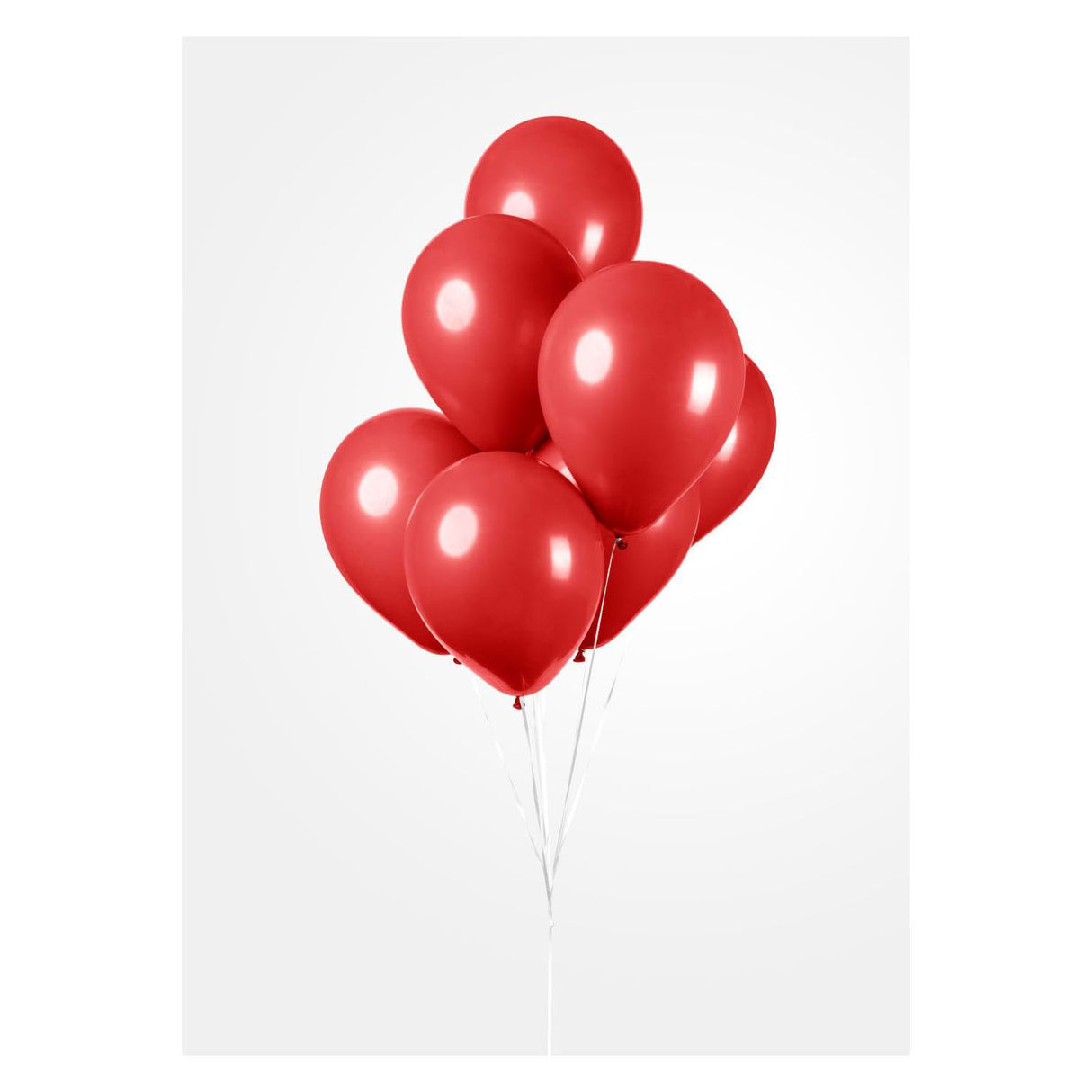 Globos balloons red 30cm, 10 pcs.