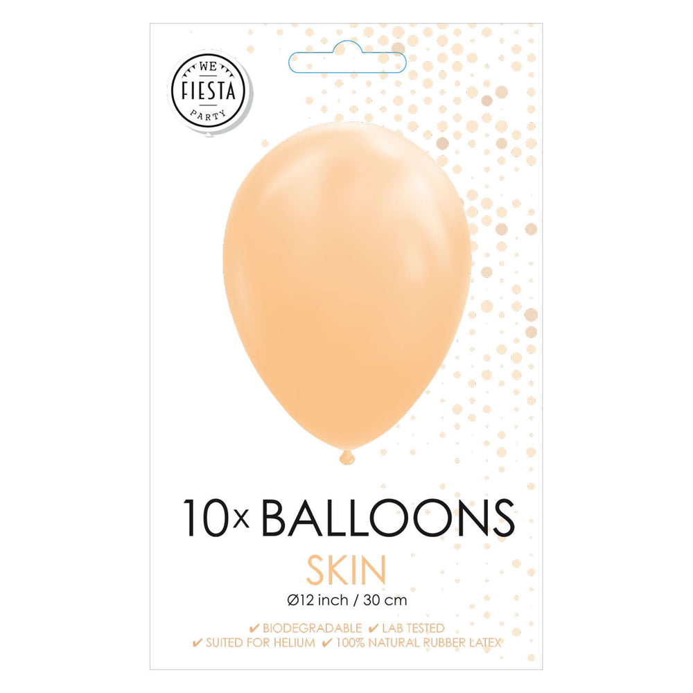 Globos ballons nude, 30cm, 10st.