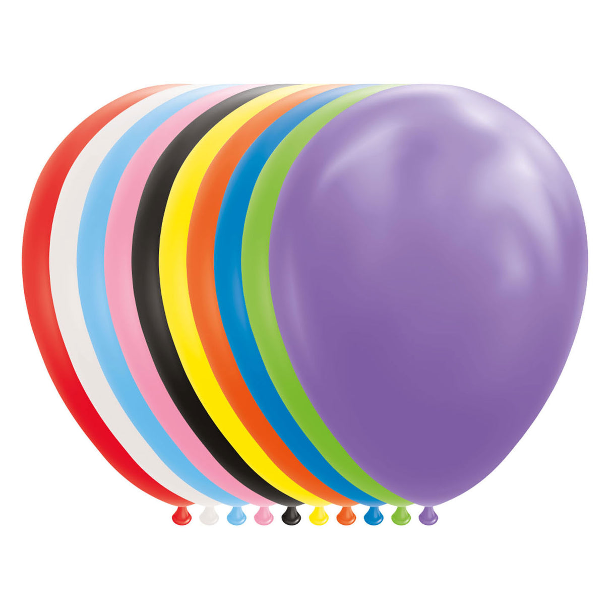 Globosballons mischen Farben 30 cm, 10st.