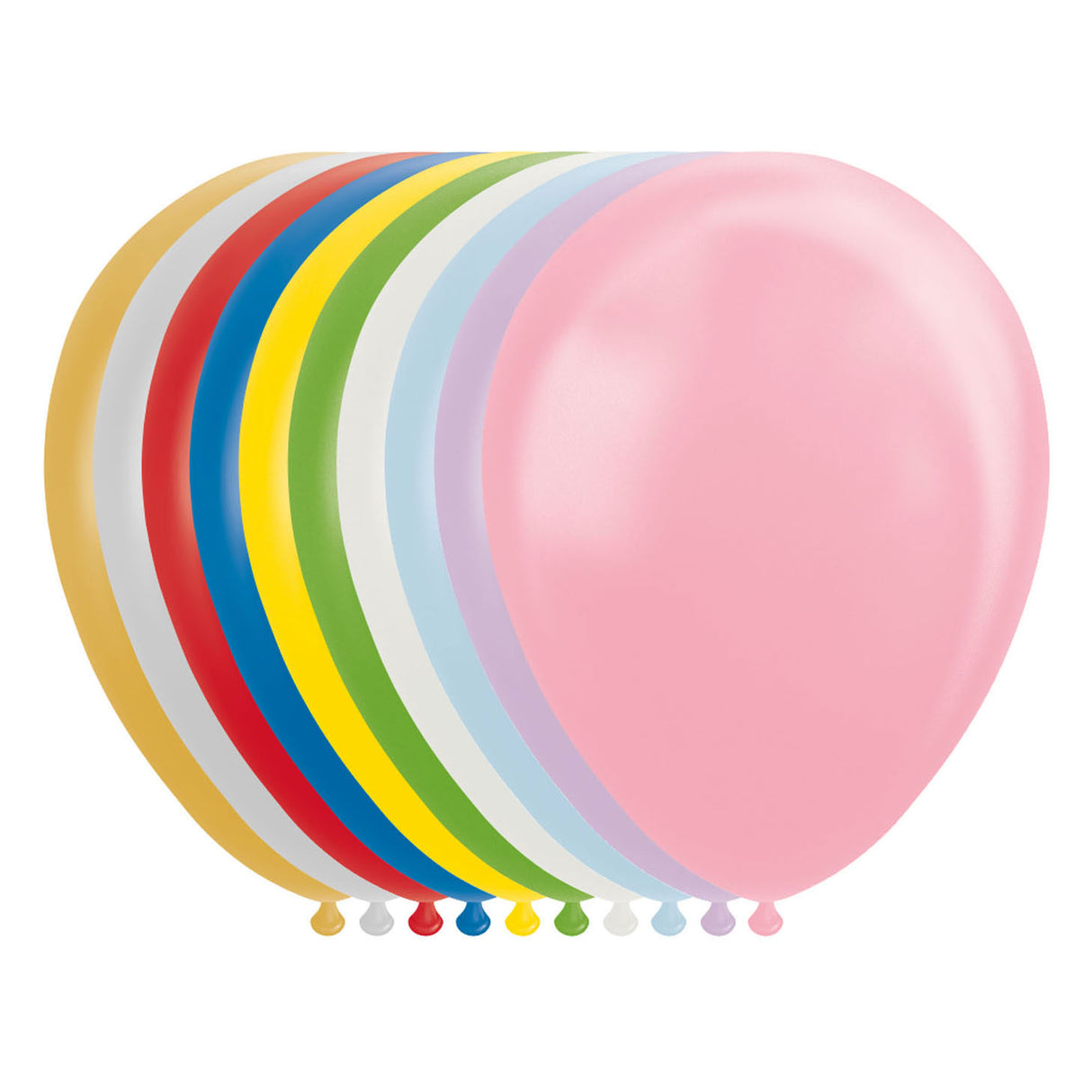 Balloons Metallic Pearl Mix Colors 30cm, 100 pcs.