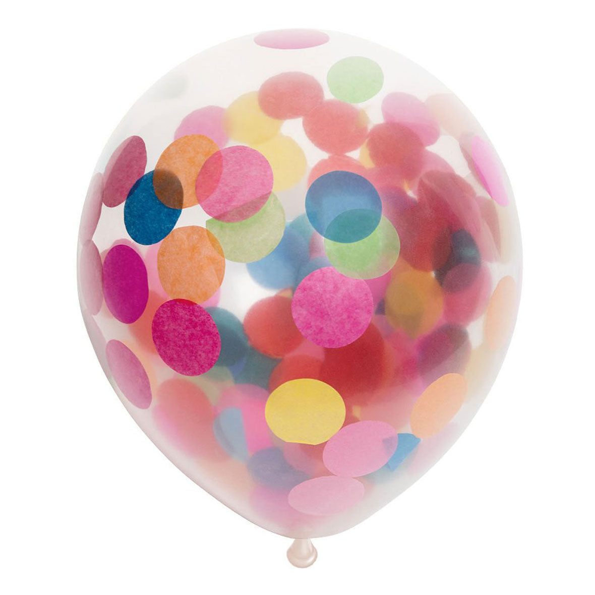 Confetti Ballononen Pabeier Consetti Mix 24 cm, 6st.