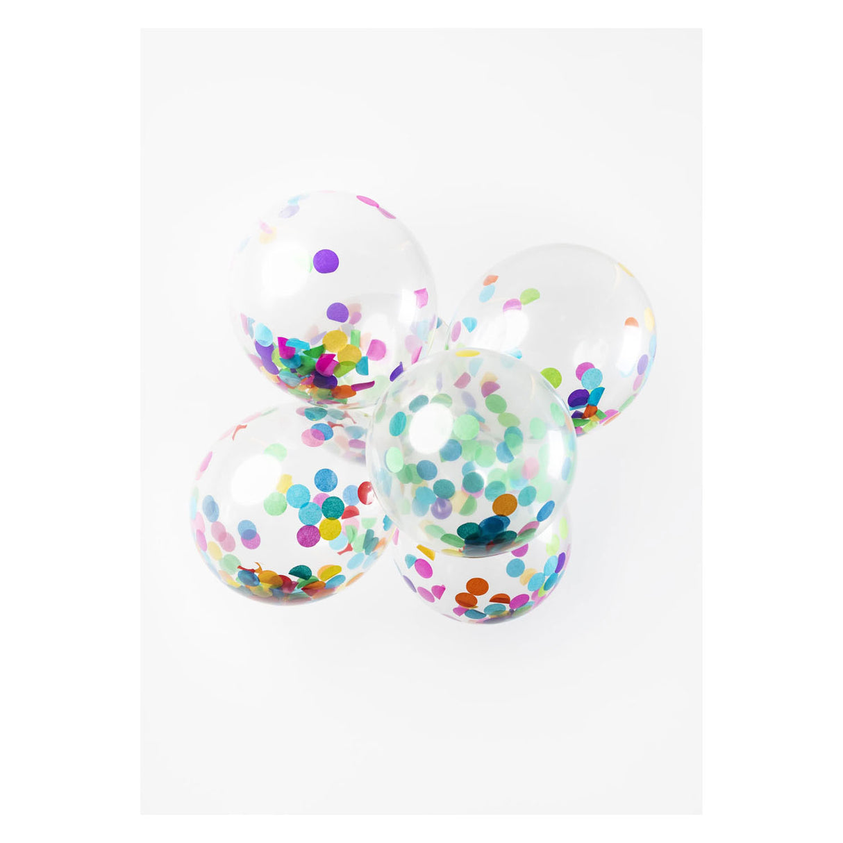 Confetti Ballononen Pabeier Consetti Mix 24 cm, 6st.