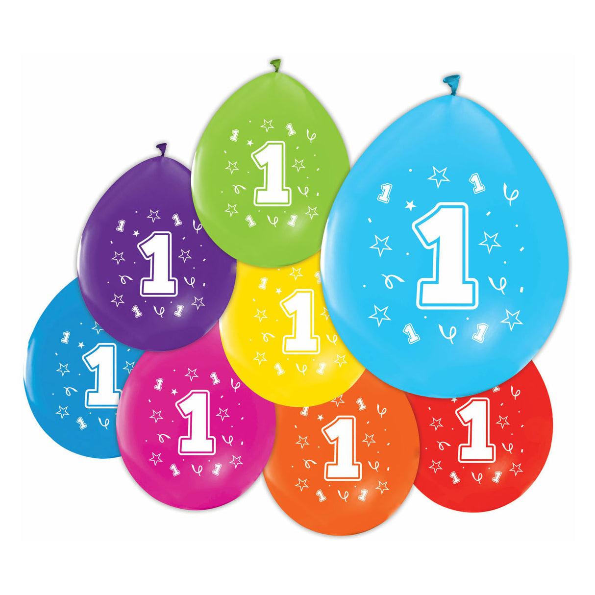 Balloner 2-sidet trykt nummer 1, 8 ..