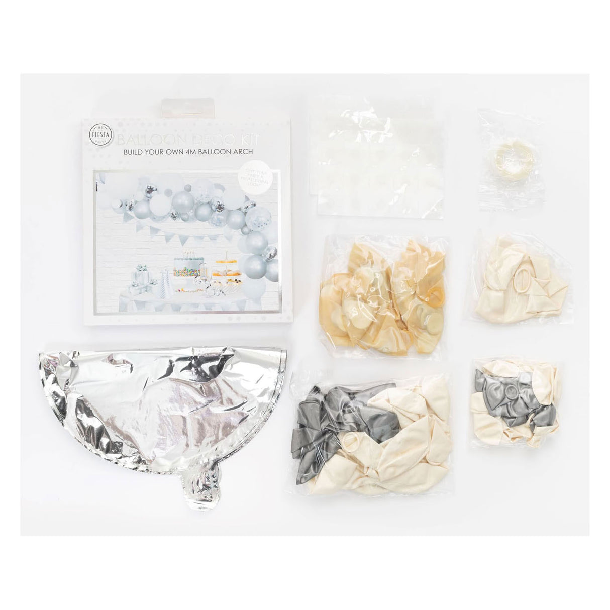 Luftballons Bug Set Silber