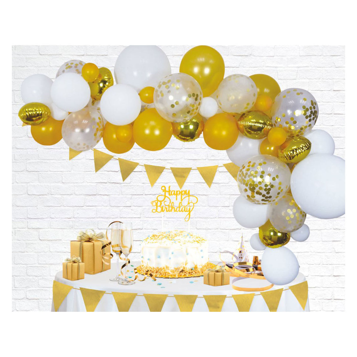 Luftballons Bug Set Gold