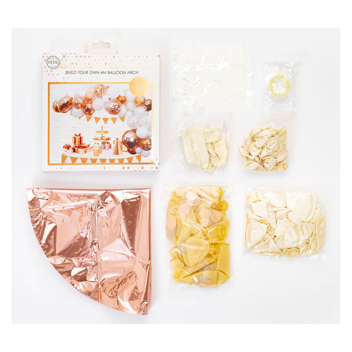 Ballons Boog Set Rose Gold