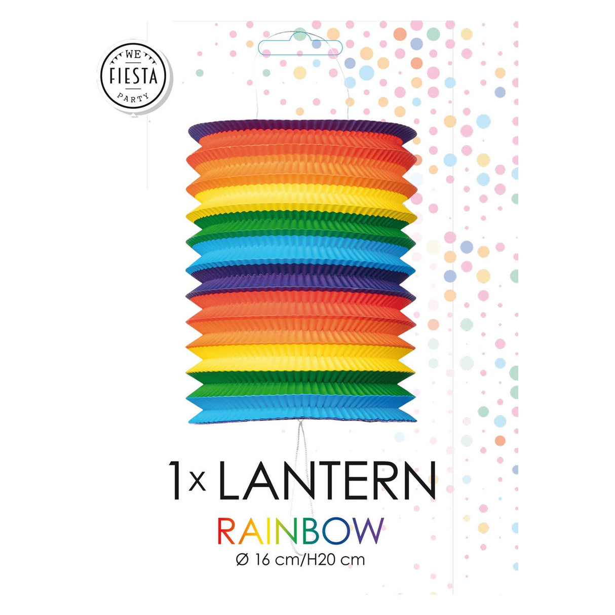 Globos paper lantern rainbow, 16cm
