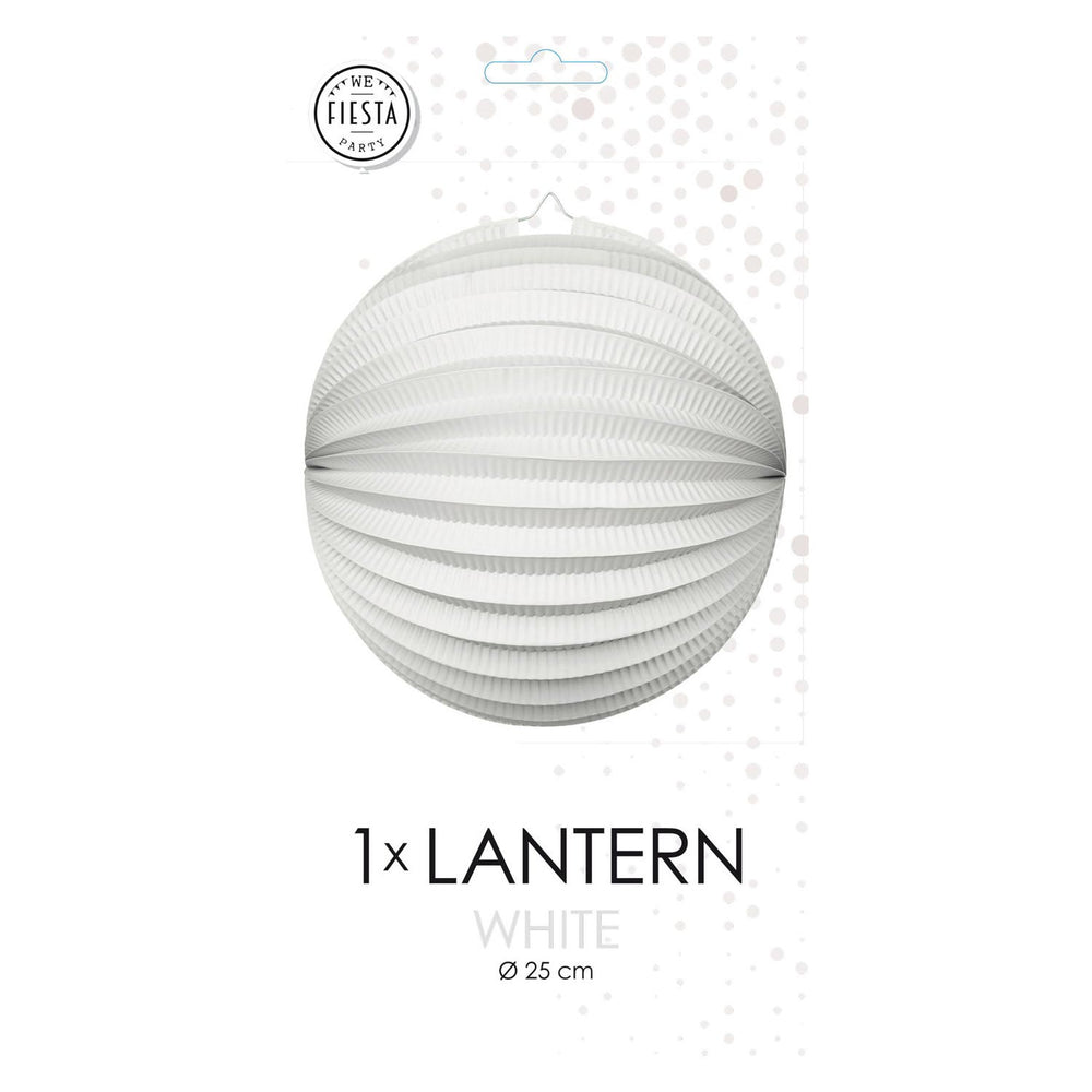 Globos paper lantern round white, 25cm