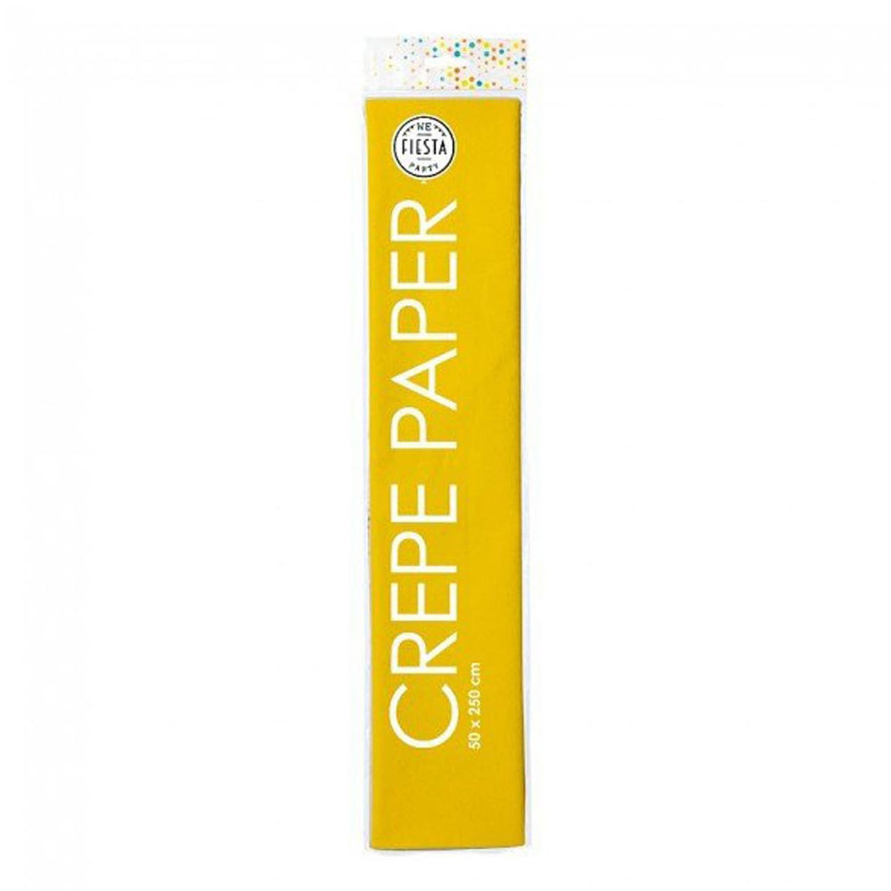 Globos crepepapier geel, 50x250cm