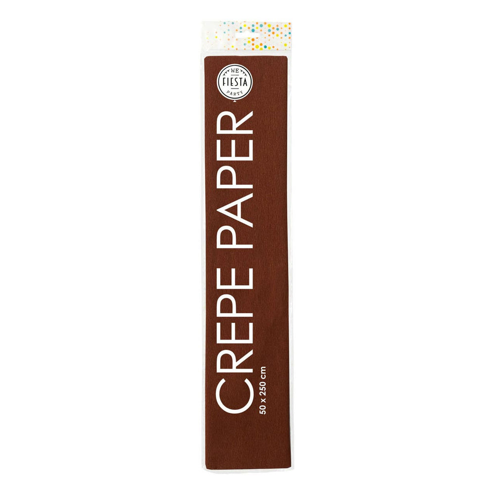 Globos crepe paper brown, 50x250cm