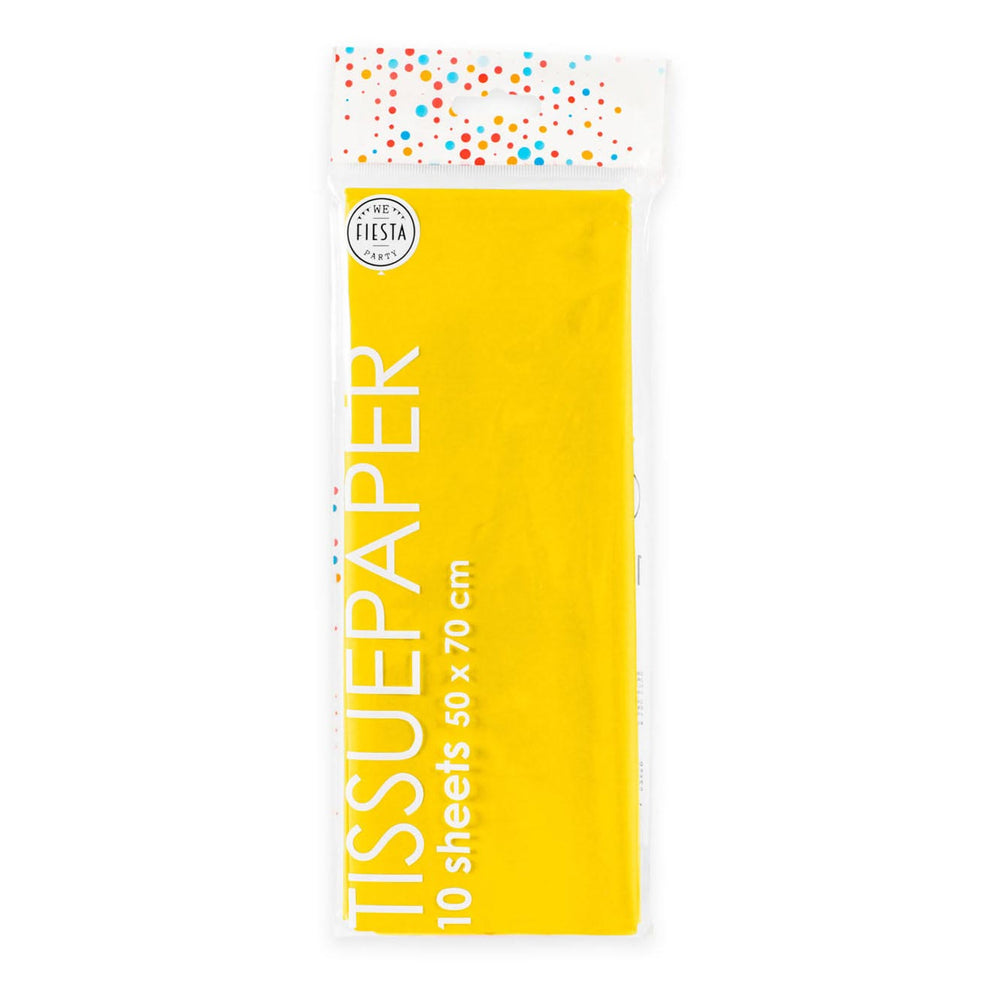 Tissuepapier 10 Vellen Geel, 50x70cm