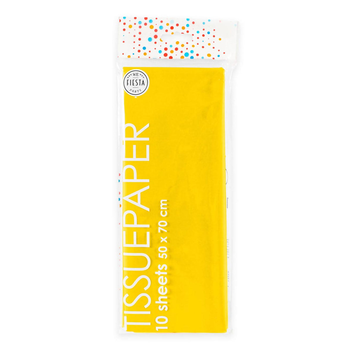 Tissuepapier 10 Vellen Geel, 50x70cm