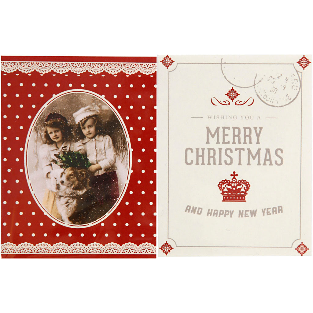 Vivi Gade felt stickers, size 6.5 x 8.5 cm, thickness 1 mm, 4 pieces in a box