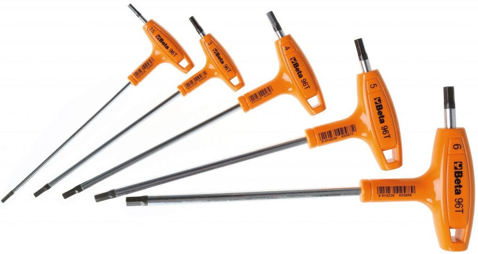 Tasti Stift Imposta Beta a 5 pezzi Allen a destra con manico