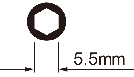 IceToolz Spoke nipple wrench set 12C5 for 5.5mm 6-sided nipples