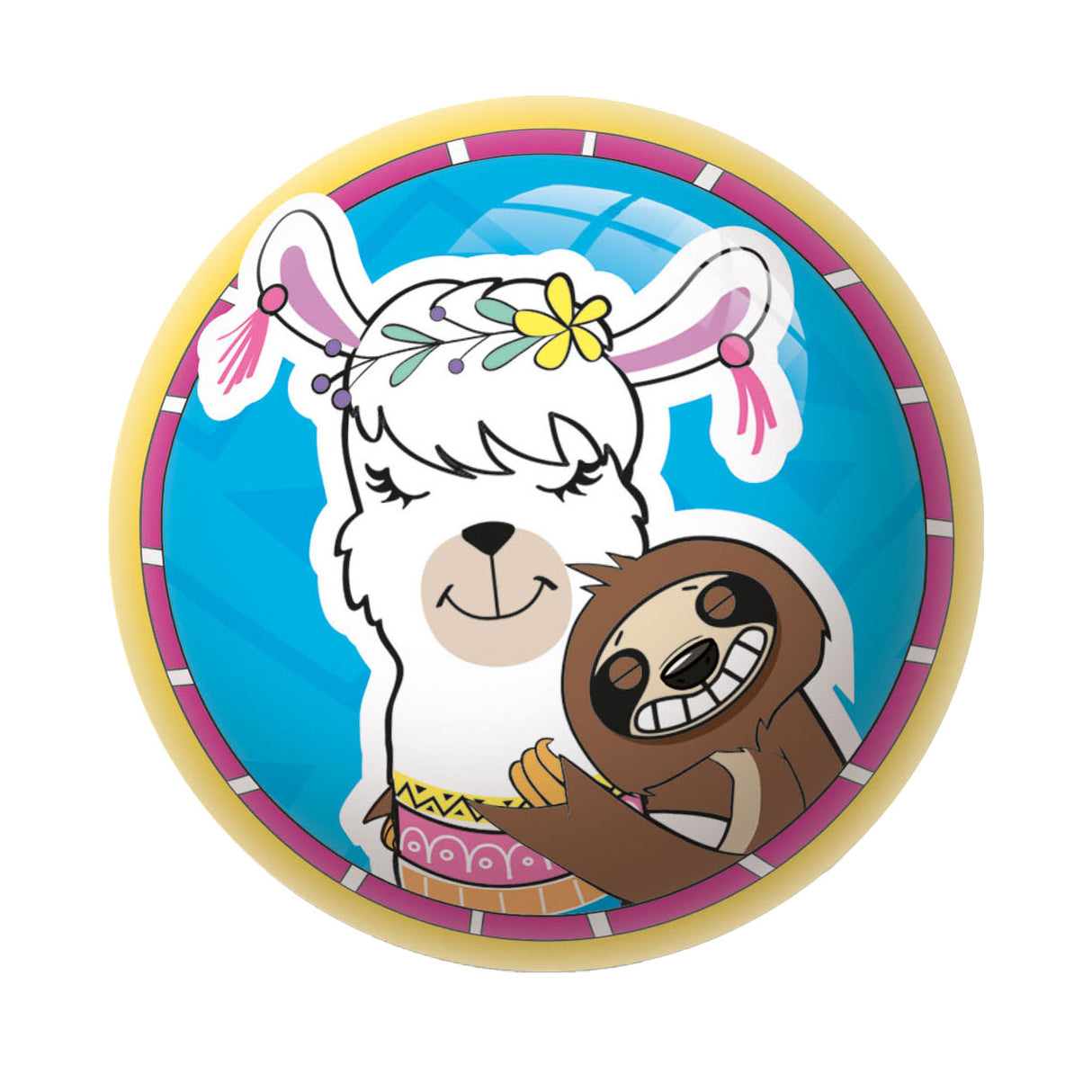 Mondo Bola decorativa Pequeña perezosa de unicornio de Alpaca, 6 cm