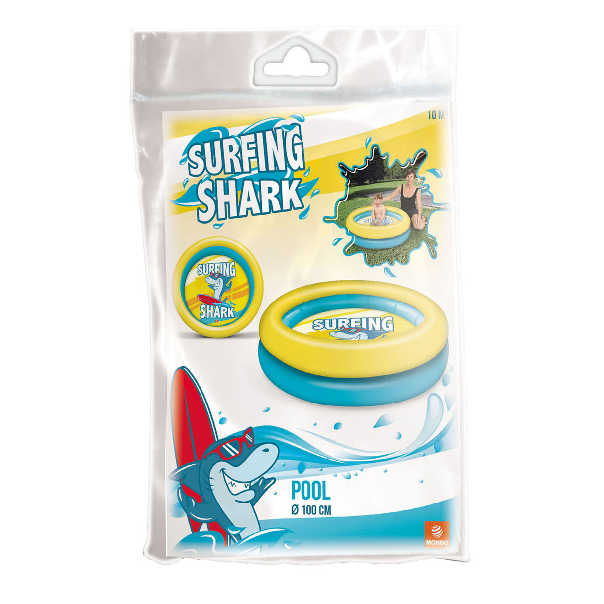 Mondo Swimming Pool Surfing Shark, 100 cm