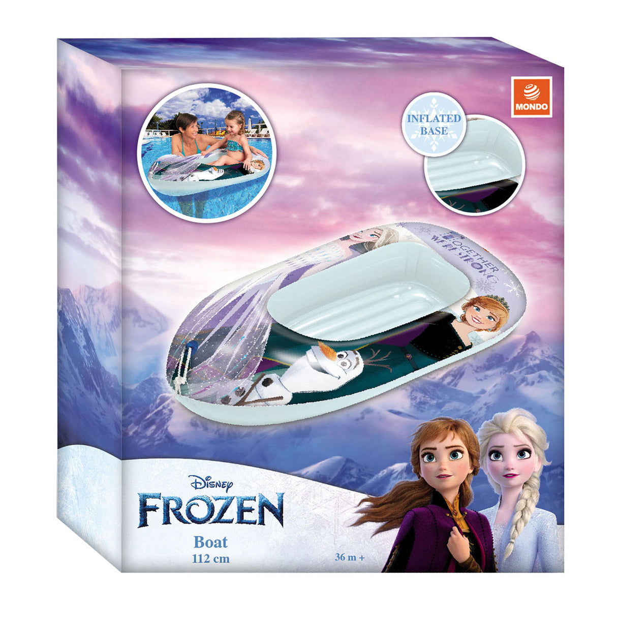 Mondo inflatable boat frozen, 112cm