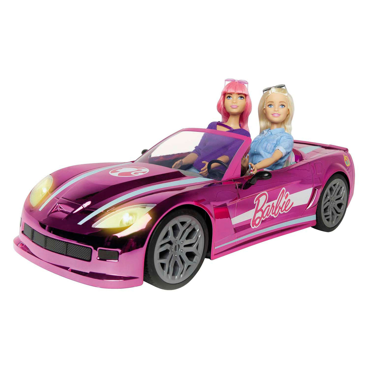 Matstell Barbie Mondo Motors RC Kontrolléierbar Auto - chromed rosa