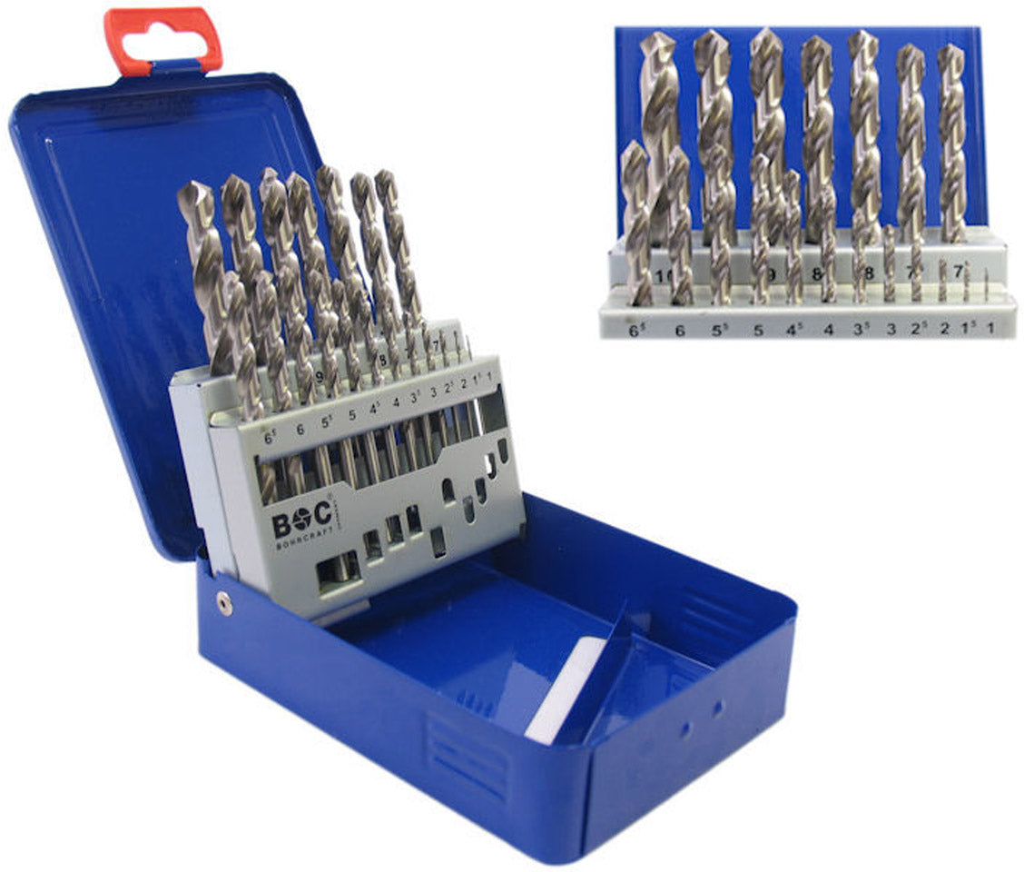 HSS drill set 19-piece in PVC box