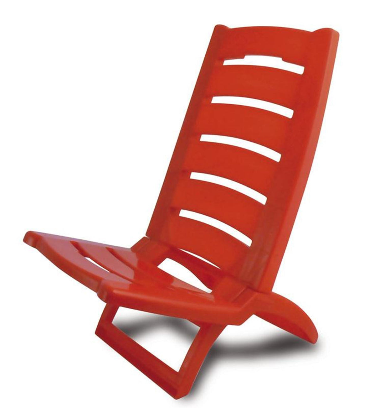 Adriatic folding beach chair red