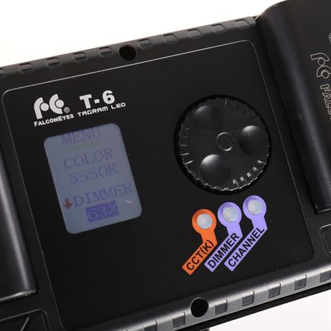 Falcon Eyes Bic-Color Lamp Set T6 incl. Batería