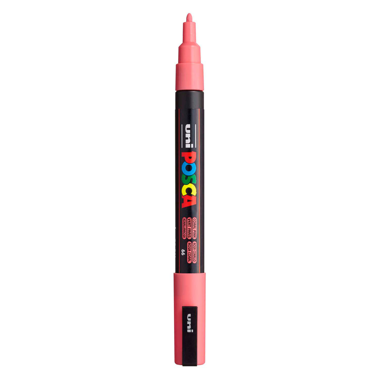 Uni posca pc3m acrylmarker koraal - ronde punt tot 1,3 mm