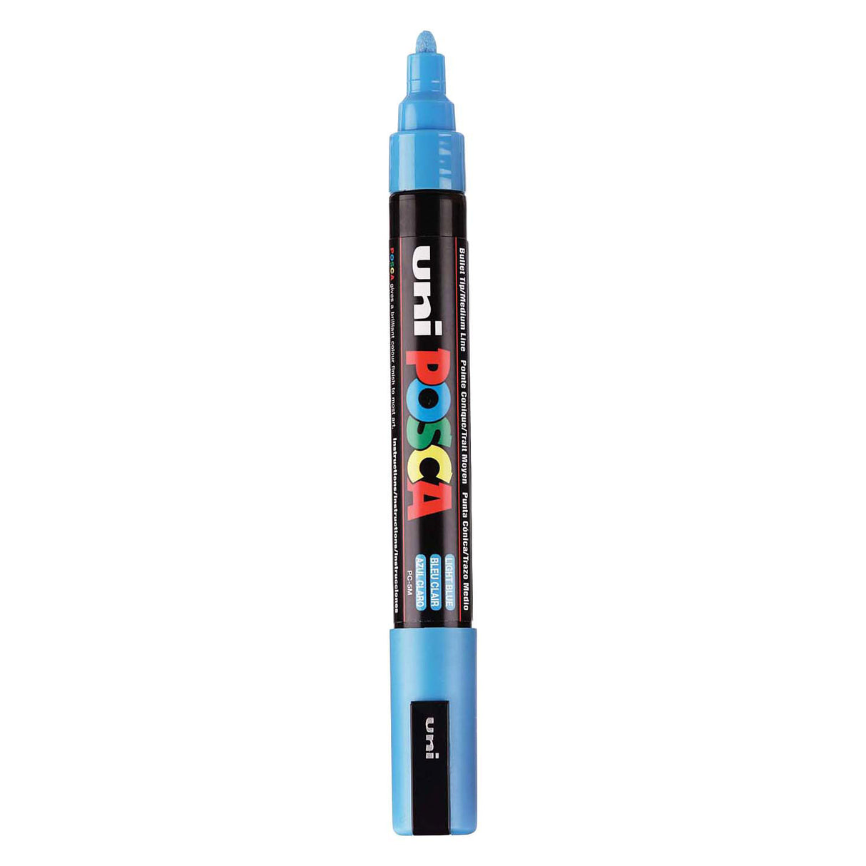Uni posca dažų žymeklis pc5m šviesiai mėlynas - kūginis antgalis 2,5 mm