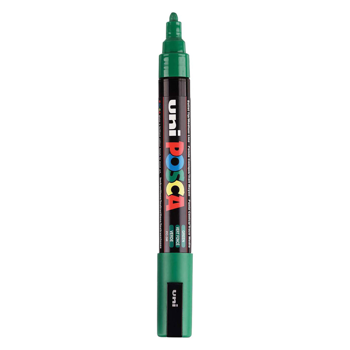 Marcóir péint Uni posca pc5m dorcha glas - barr cónúil 2.5 mm