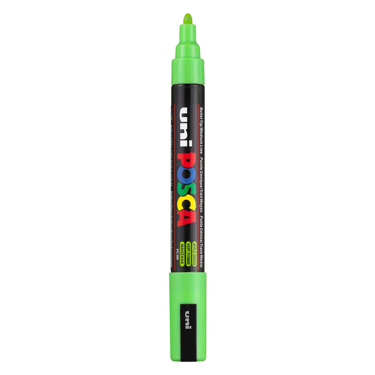Marcador uni-posca posca, tamanho pc-5m, largura da linha 2,5 mm, médio, verde maçã, 1 peça