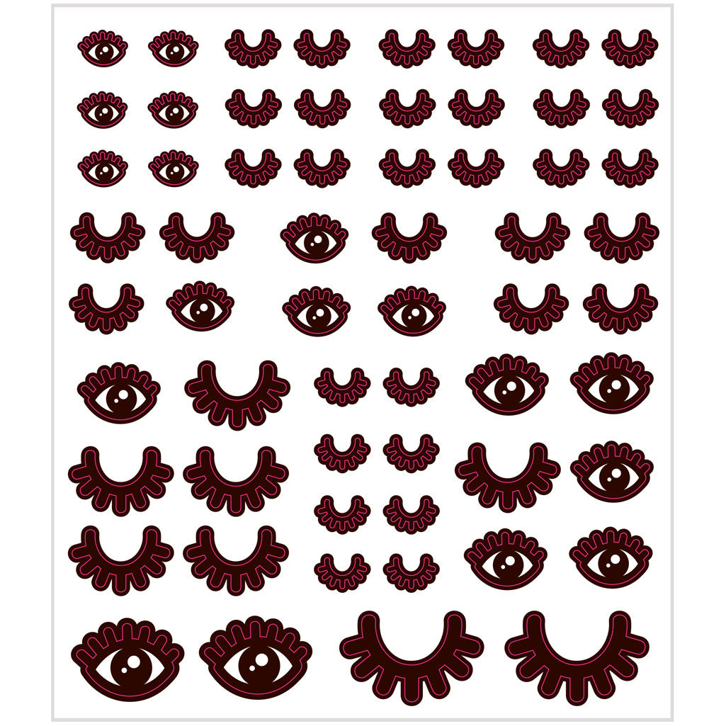 Creativ company stickers, eyes, sheet 15x16.5 cm, approx. 60 pieces, 1 sheet