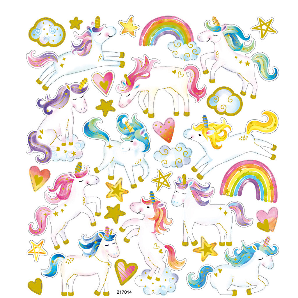 Creativ company stickers, unicorn, sheet 15x16.5 cm, 1 sheet