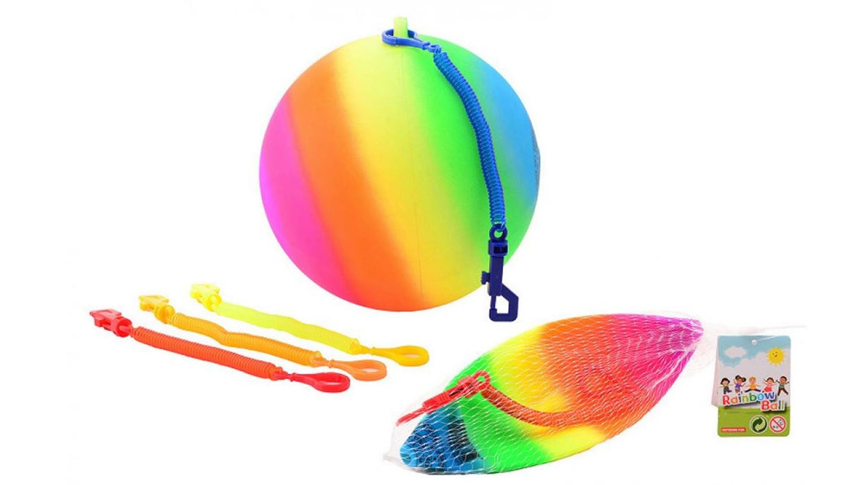 Extérieur amusant arc-en-ciel balle lungeeball
