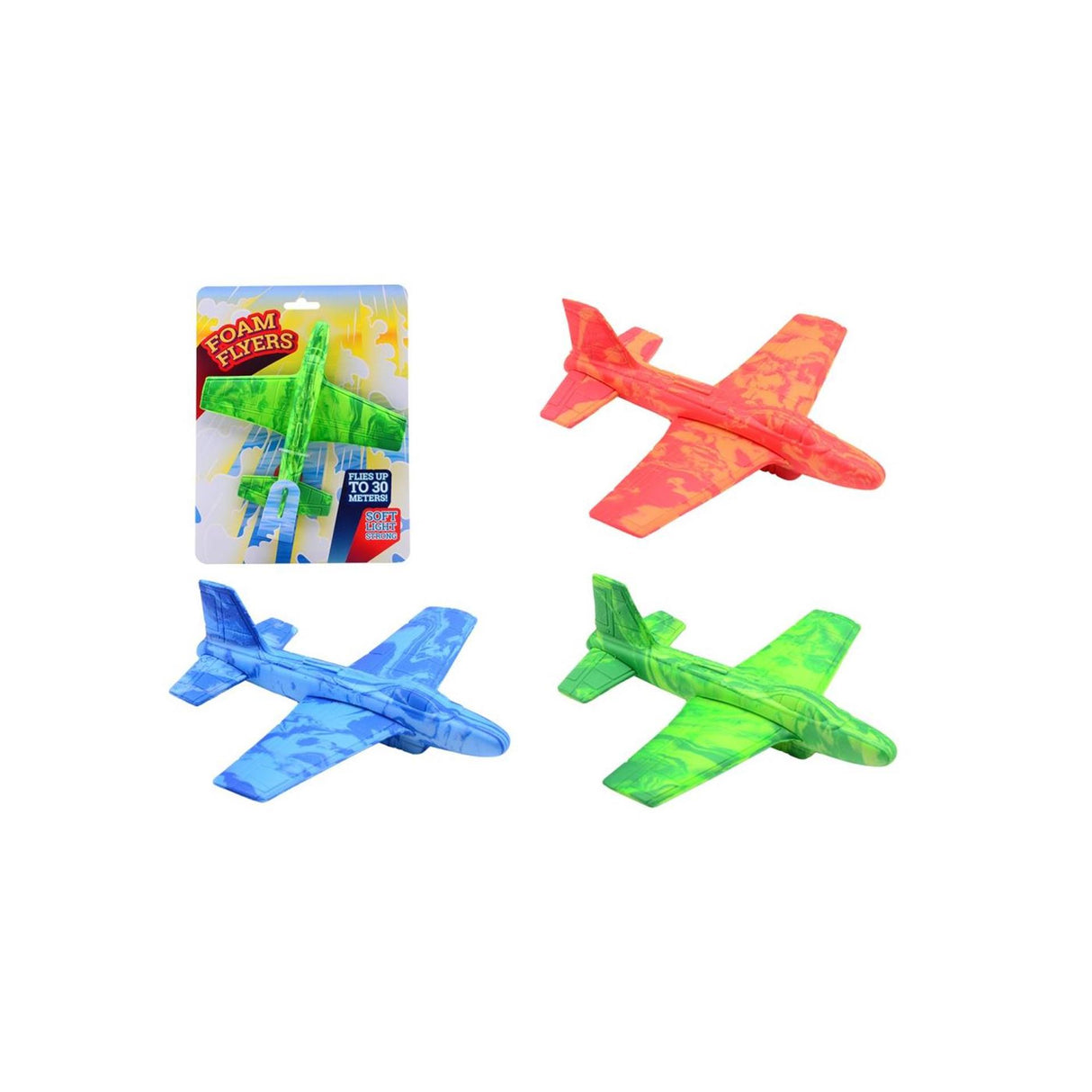 Johntoy foam plane with 30 meter range