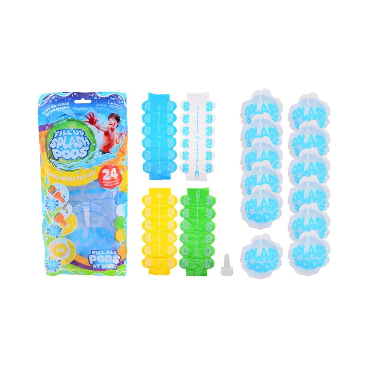 Johntoy aqua drops self-closing water balloons, 24 pcs.
