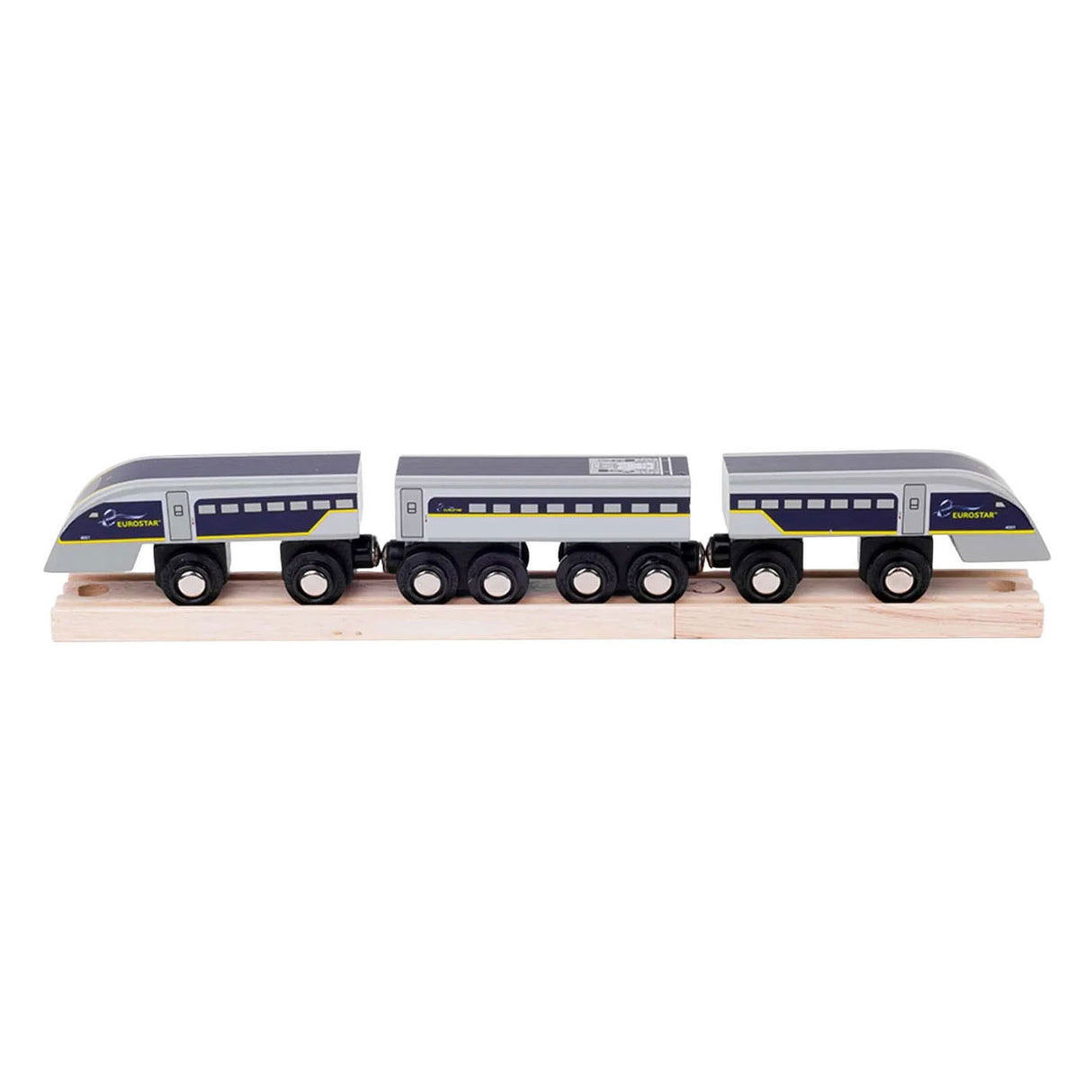 Bigjigs houten trein eurostar e320 - 5dlg.