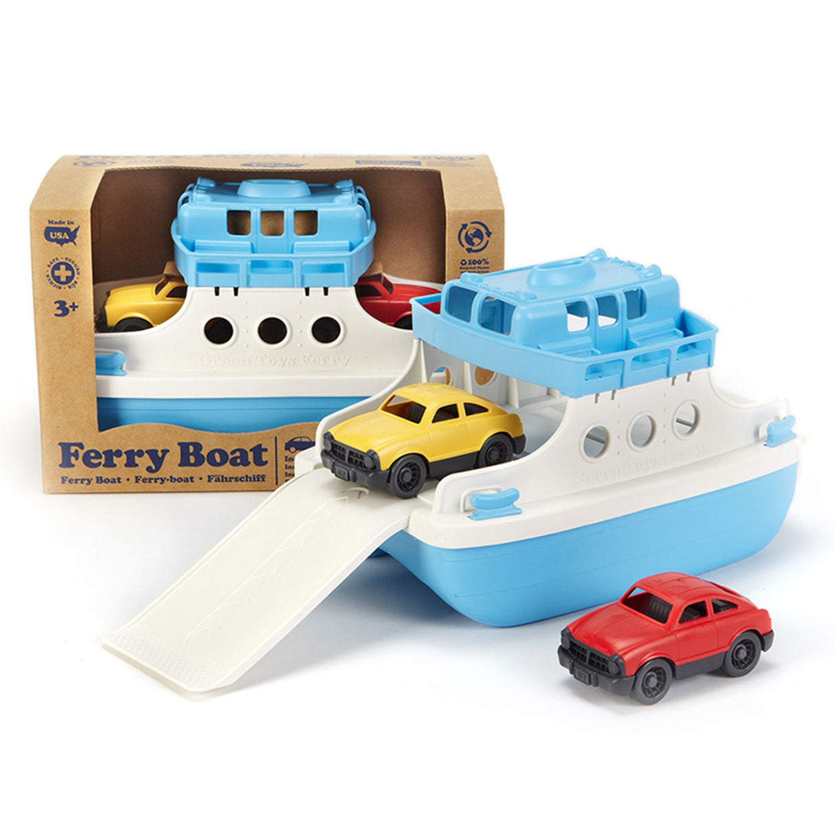 Green Toys Pont s trajektmi automobilov s autami