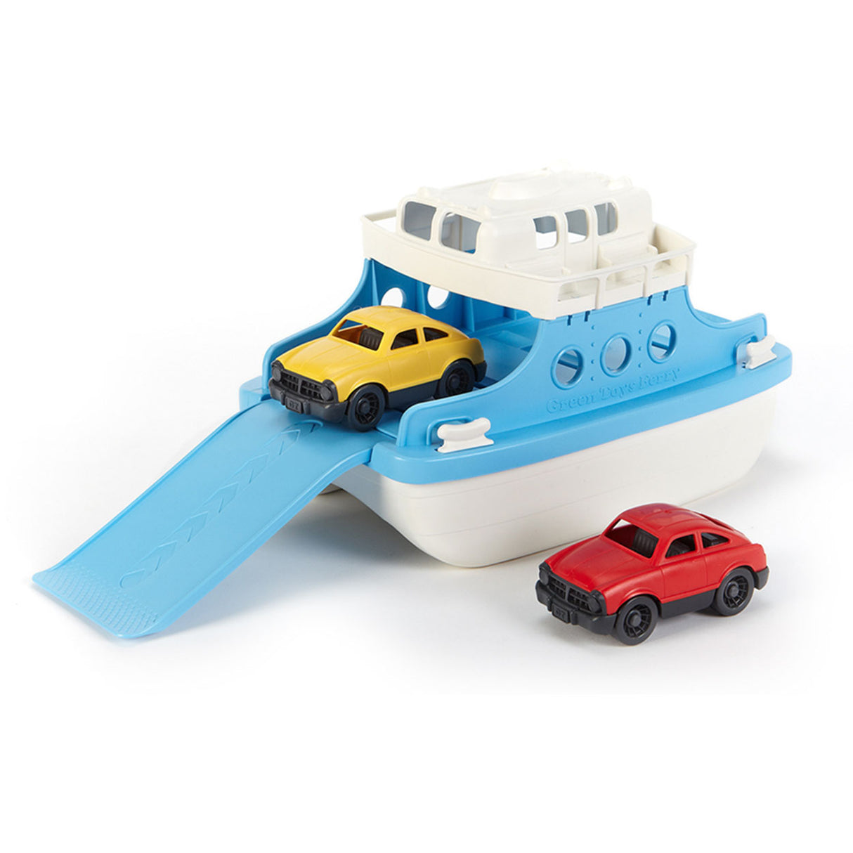Green Toys Pont with cars Ferry with Cars