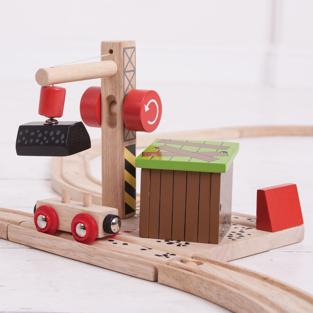 „Bigjigs“ mediniai bėgių anglių kasykla
