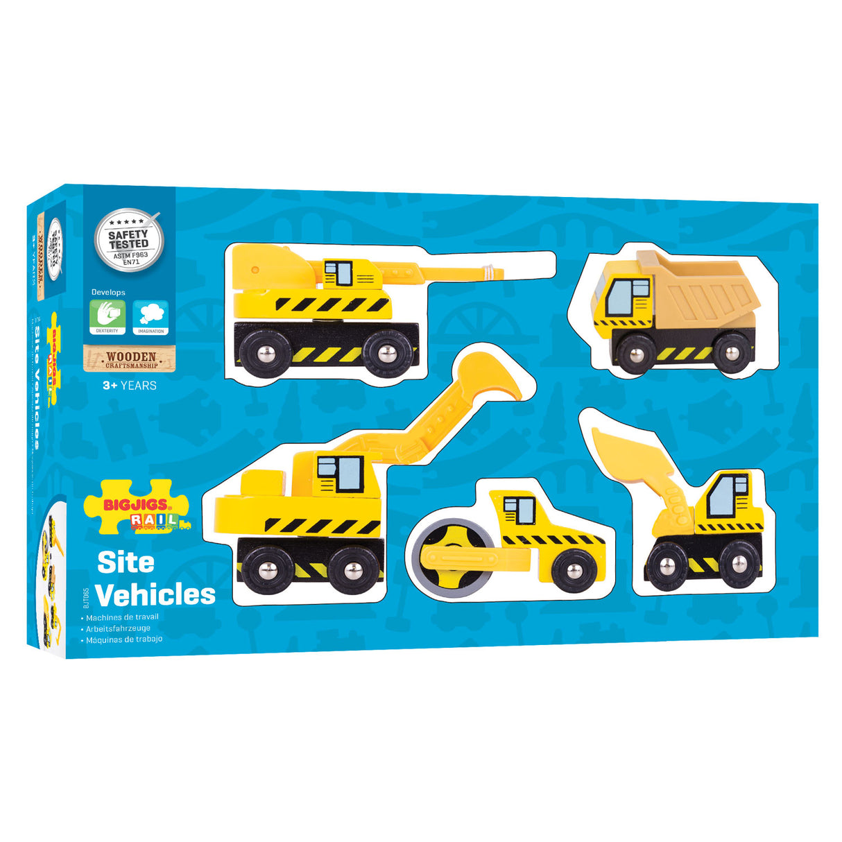 Bigjigs trearbeidskjøretøyer, 5. plass.