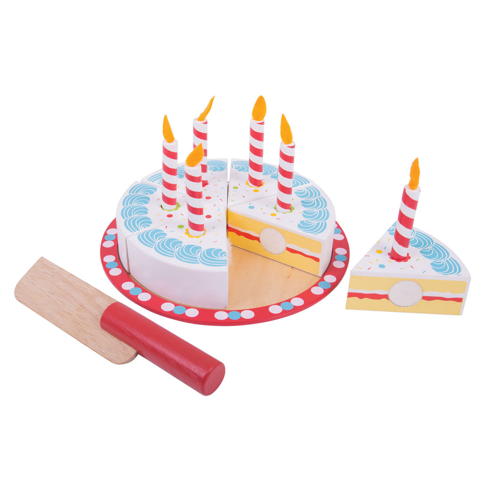 Bigjigs gâteau d'anniversaire en bois