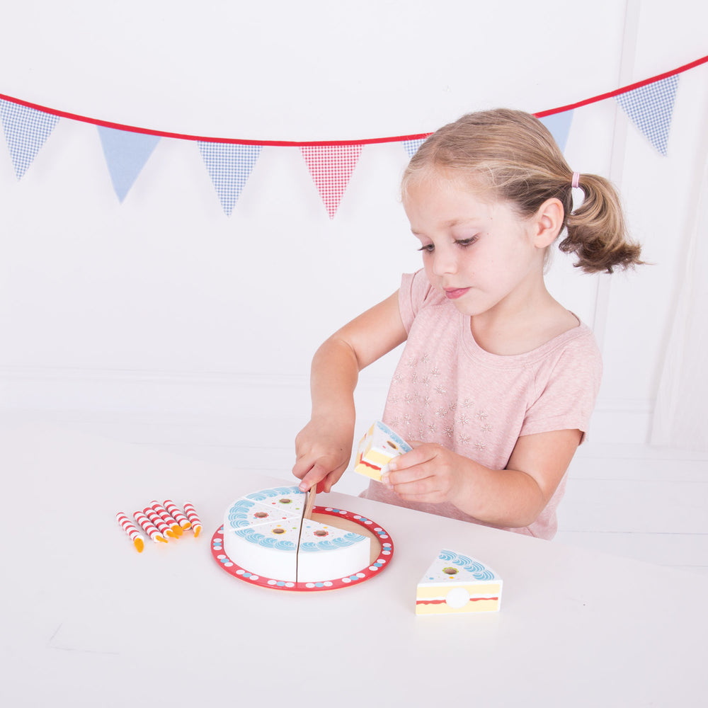 Bigjigs gâteau d'anniversaire en bois