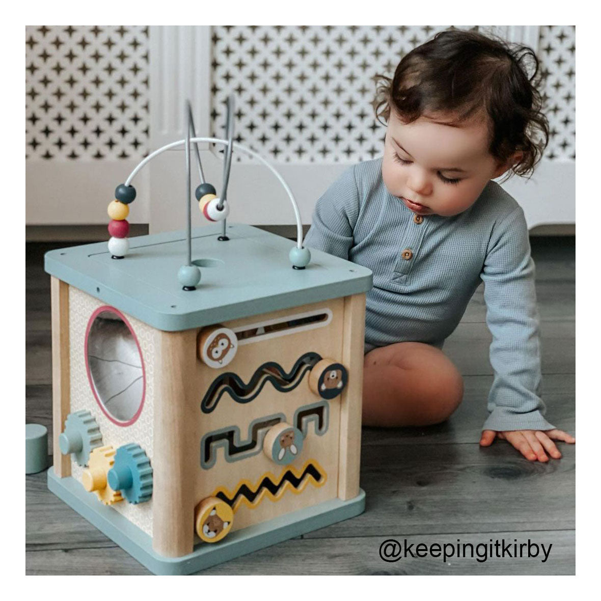 Bigjigs Motor Skills Spiral made of Wood, 100% FSC