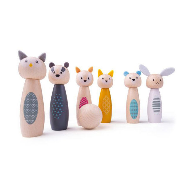 BigJigs Wooden Skittles Animal Figures