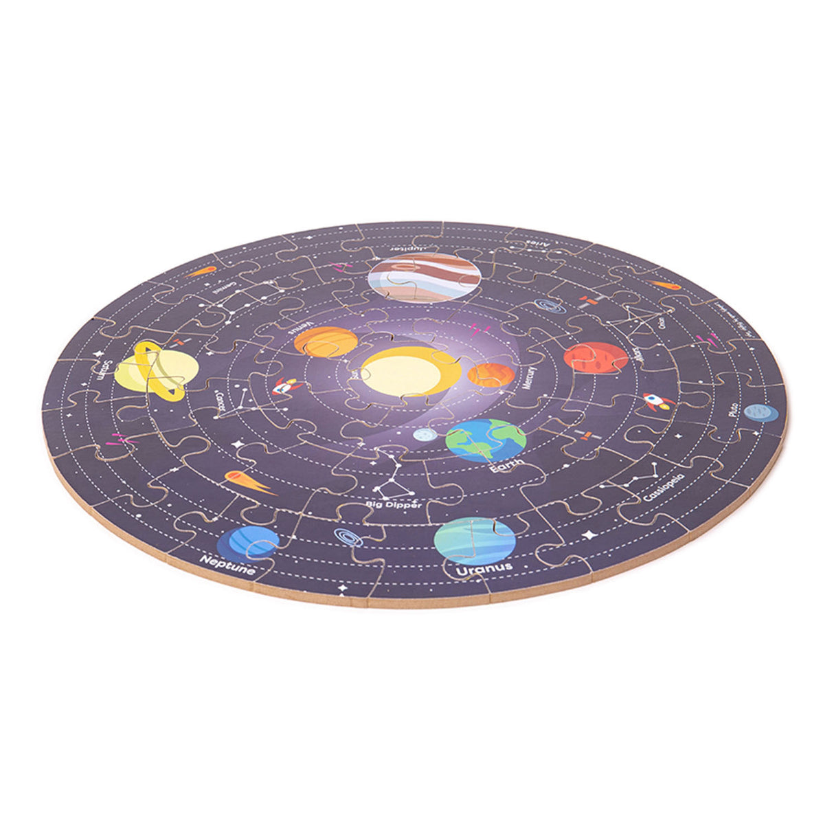 Bigjigs solar system floor puzzle round, 39cm