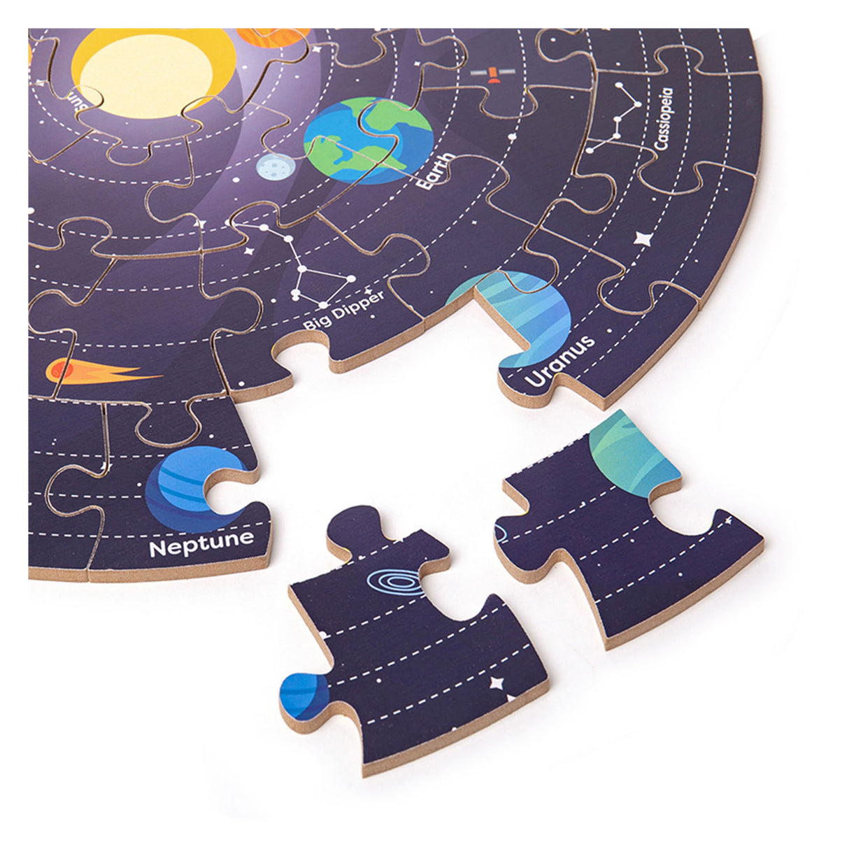 Bigjigs solar system floor puzzle round, 39cm