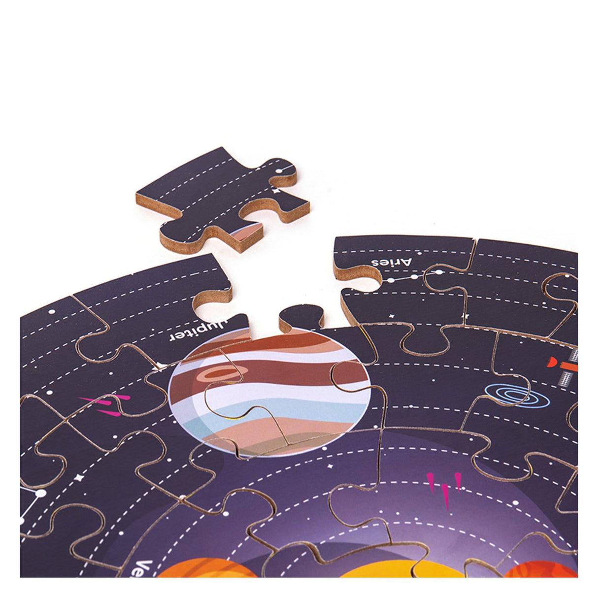 Bigjigs solar system floor puzzle round, 39cm