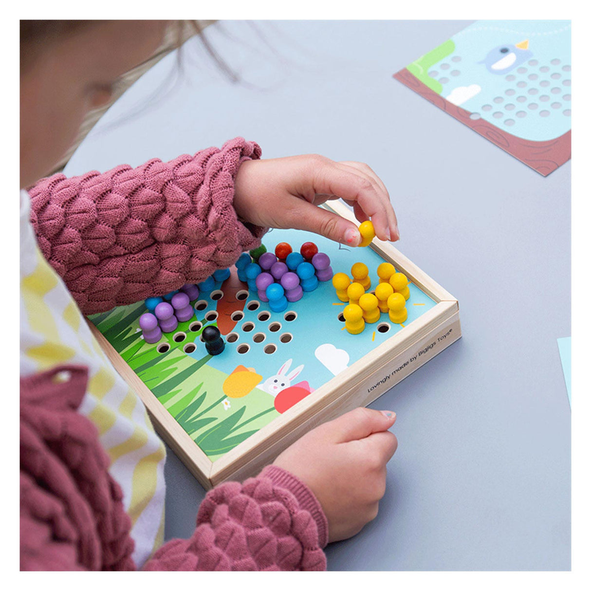 BigJigs Wooden Instekmozaiek Game Garden